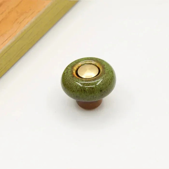 Möbelknopf Keramik Rund Modern 3.2cm Schubladengriff Schrankgriff Möbelknauf DIY Küche | Restfield