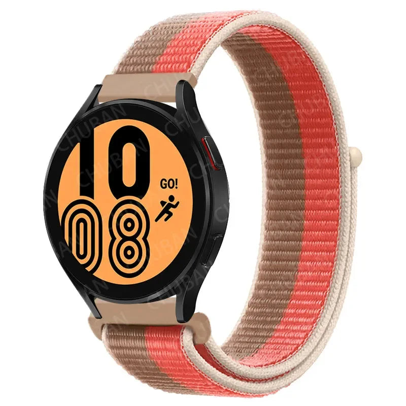 Nylonowy pasek sportowy do smartwatcha 20mm 22mm Oddychający Lekki Pasek typu Loop na nadgarstek Regulowany Trening Fitness | Sansoti