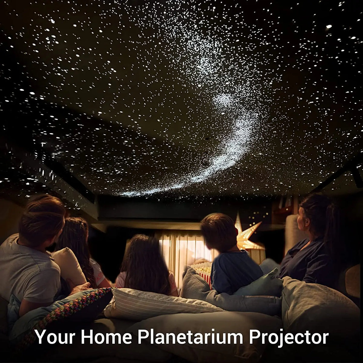 Star Projector 360° Rotatable with 13 Projection Discs Night Light Space Starry Sky Galaxy Ambient Lighting | Sansoti