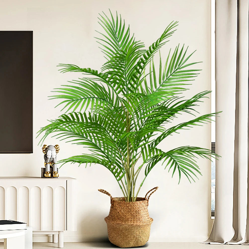 Kunstplant Areca Palm 50-88cm Tropisch Kunststof Woonkamer Kantoor Tuin Nep Palmboom Grote Kunstboom Binnen Buiten | Sansoti