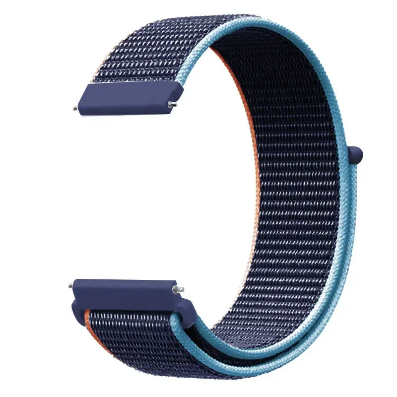 Verstellbares Nylon-Sportarmband für Smartwatches, 20 mm, 22 mm, atmungsaktives Armband, Sportuhr, leicht, Fitness | Sansoti