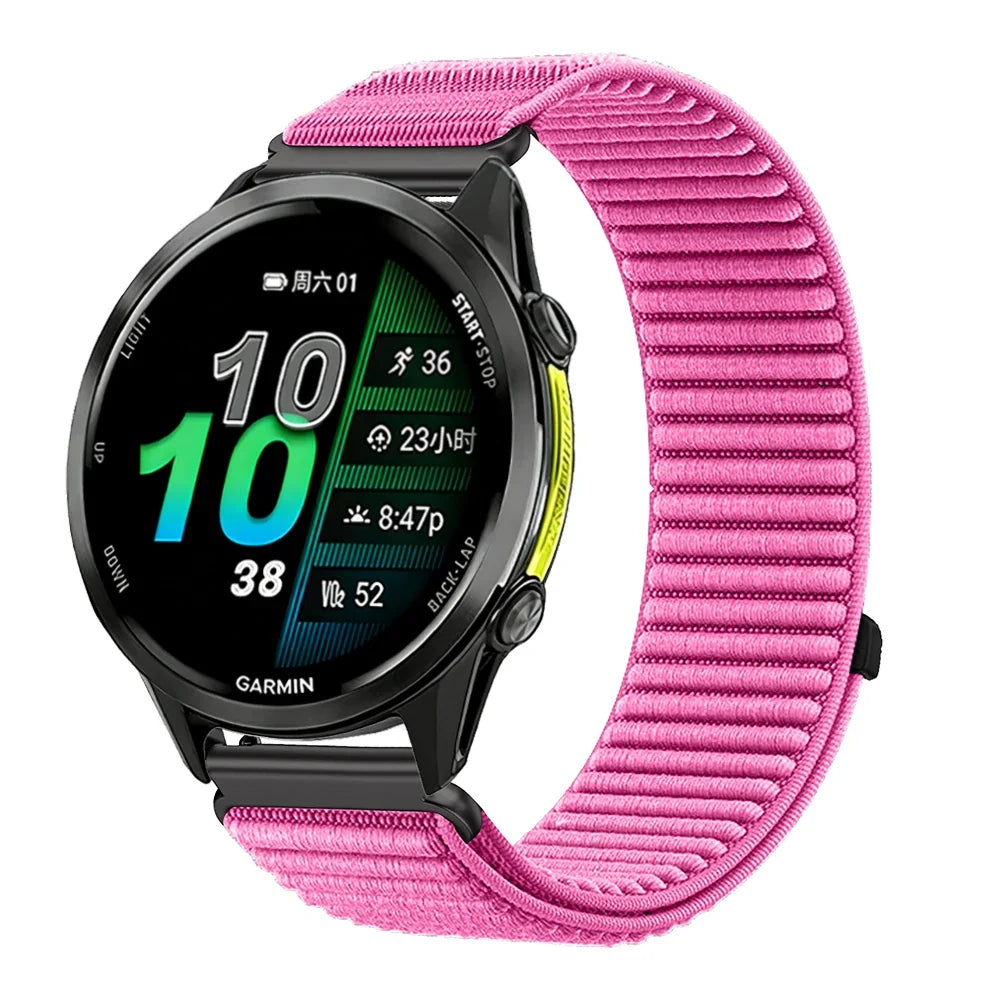 Nylon-Smartwatch-Armband, 21 cm, verstellbar, atmungsaktiv, sportlich, für Sportuhren, 20 mm, 22 mm, Unisex-Armband | Sansoti