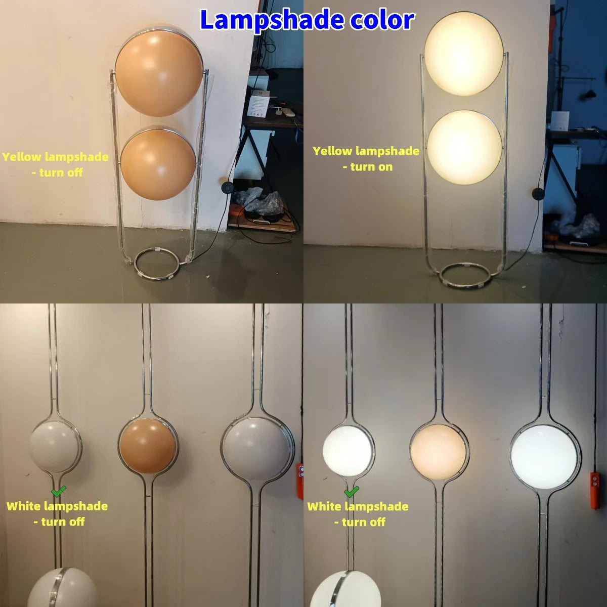 Vloerlamp Bol Wit Acryl Chroom Metaal Art Deco Design E27 LED | Sansoti