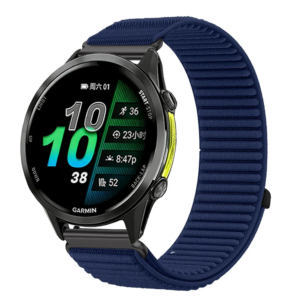 Nylon-Smartwatch-Armband, 21 cm, verstellbar, atmungsaktiv, sportlich, für Sportuhren, 20 mm, 22 mm, Unisex-Armband | Sansoti