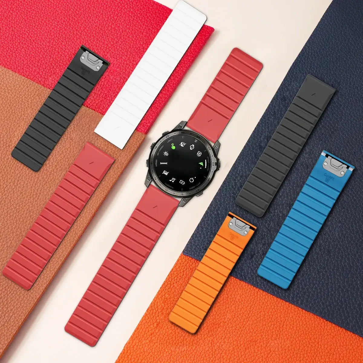 Silikonowy pasek do smartwatcha z magnetycznym zapięciem – Wymienny pasek do zegarka 22 mm 26 mm Zegarek sportowy | Sansoti