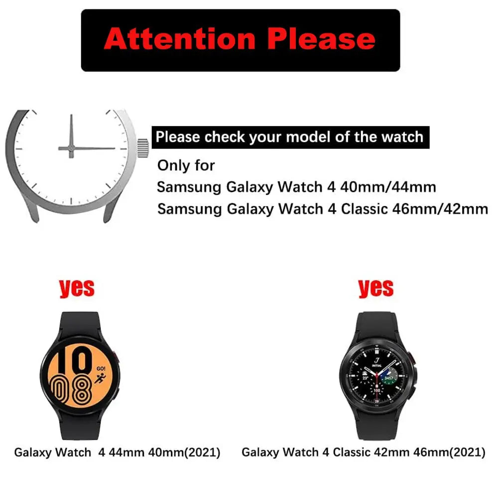Premium Stainless Steel Leather Watch Band Galaxy Watch 5 40mm 44mm 45mm Pro Adjustable Replaceable Wristband | Sansoti