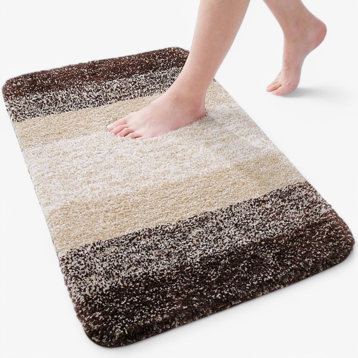 Tapis de bain antidérapant de luxe en microfibre – Séchage rapide et doux 41x61 à 61x119 cm | Restfield