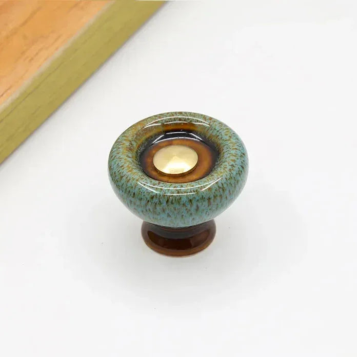 Möbelknopf Keramik Rund Modern 3.2cm Schubladengriff Schrankgriff Möbelknauf DIY Küche | Restfield
