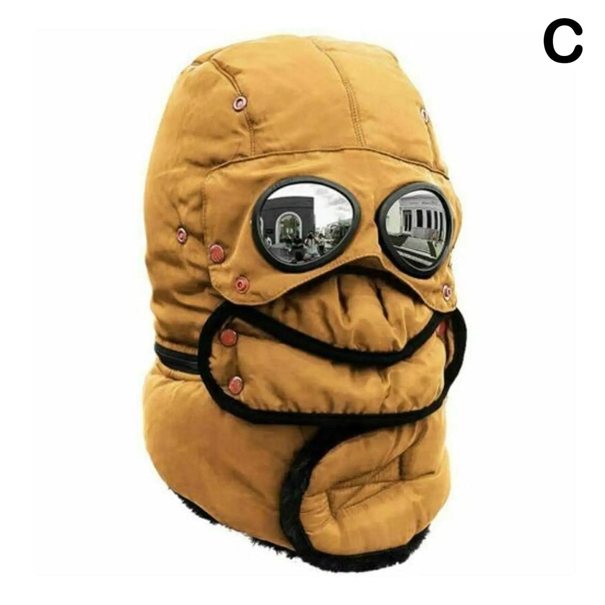 Bonnet thermique coupe-vent avec protection du visage, couvre-chef d’hiver pour activités en plein air, ski, snowboard et sport | Sansoti