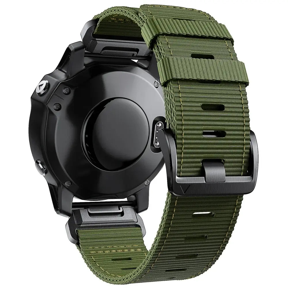 Tactiele Nylon Horlogeband QuickFit 22mm 26mm Smartwatch Vervanging Sport Outdoor Polsband Ademend Comfortabel | Sansoti