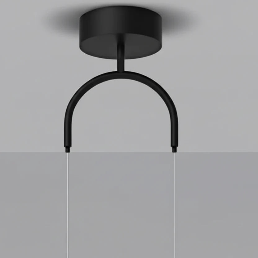 Glazen LED Hanglamp met Verstelbare Kabel – 1 of 2 Lichtpunten – Minimalistisch Design voor Eetkamer | Sansoti