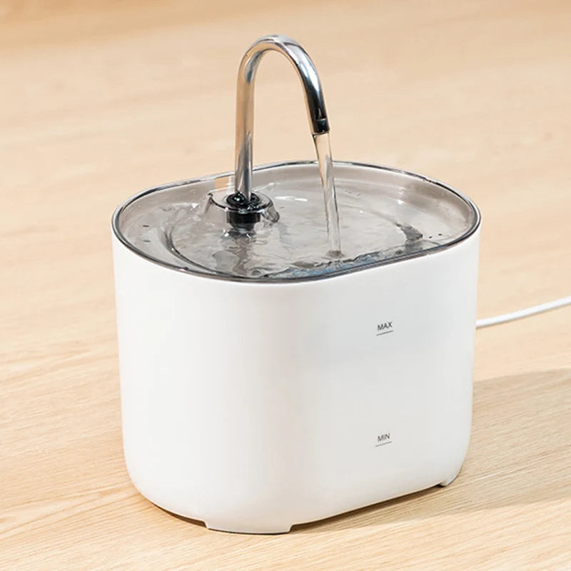 Automatic Pet Water Fountain with Filter & Quiet Pump for Cats & Dogs 2.2L Water Dispenser Bowl Waterer | Sansoti