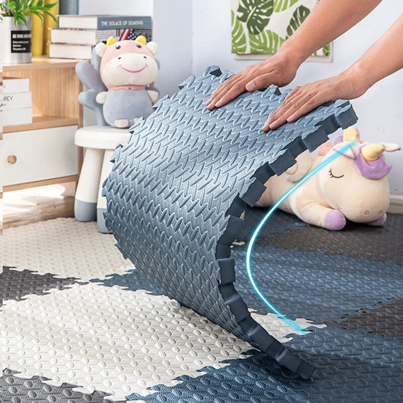 Vloerkleed Kinderkamer Speelmat EVA Foam Puzzelmat 30x30cm Interlock 16 Stuks | Sansoti