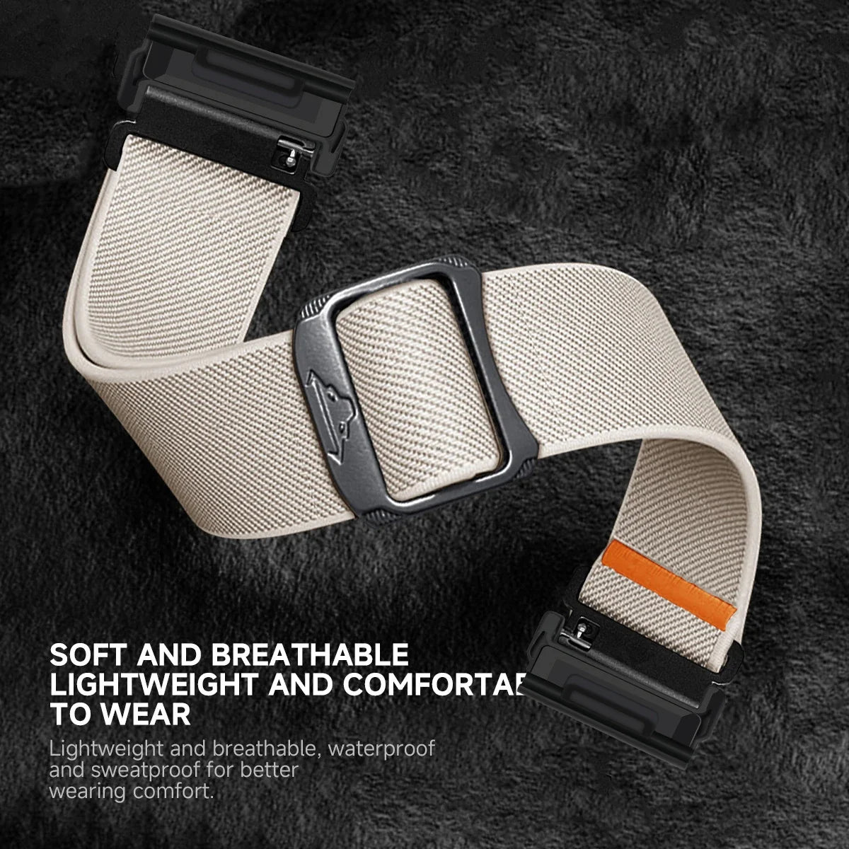 Nylon-Smartwatch-Armband 22–26 mm im Militärdesign, verstellbar, unisex, sportlich, universell kompatibel | Sansoti