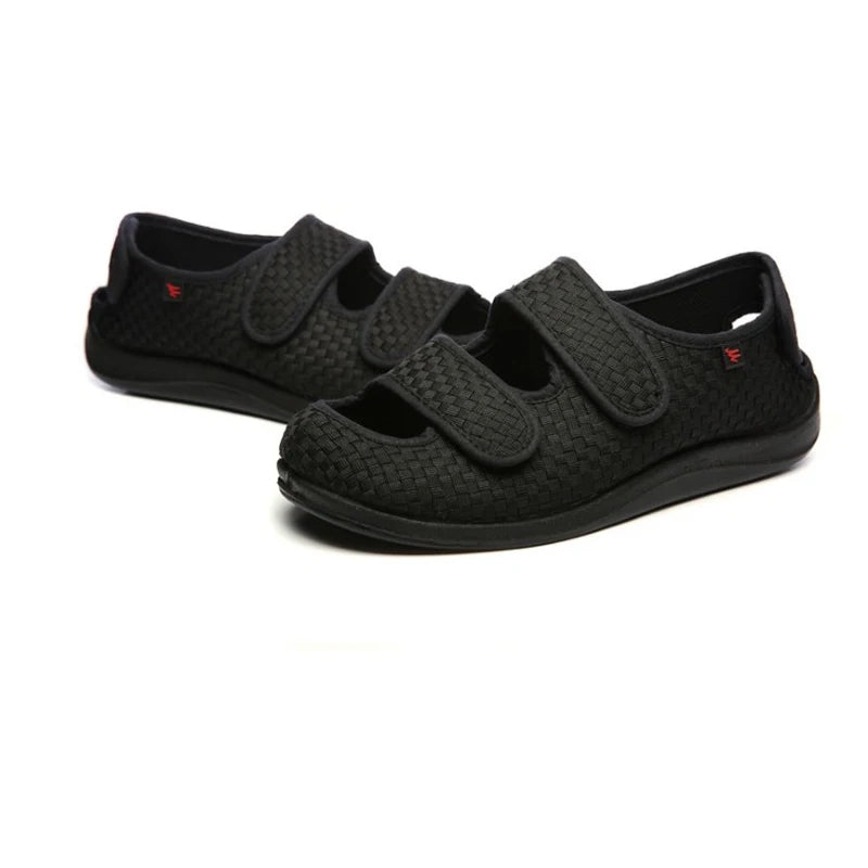 Verstelbare Sandalen met Klittenband Mesh Ademend Zwart Bruin Blauw Casual Zomer Schoeisel Comfortabel | Sansoti