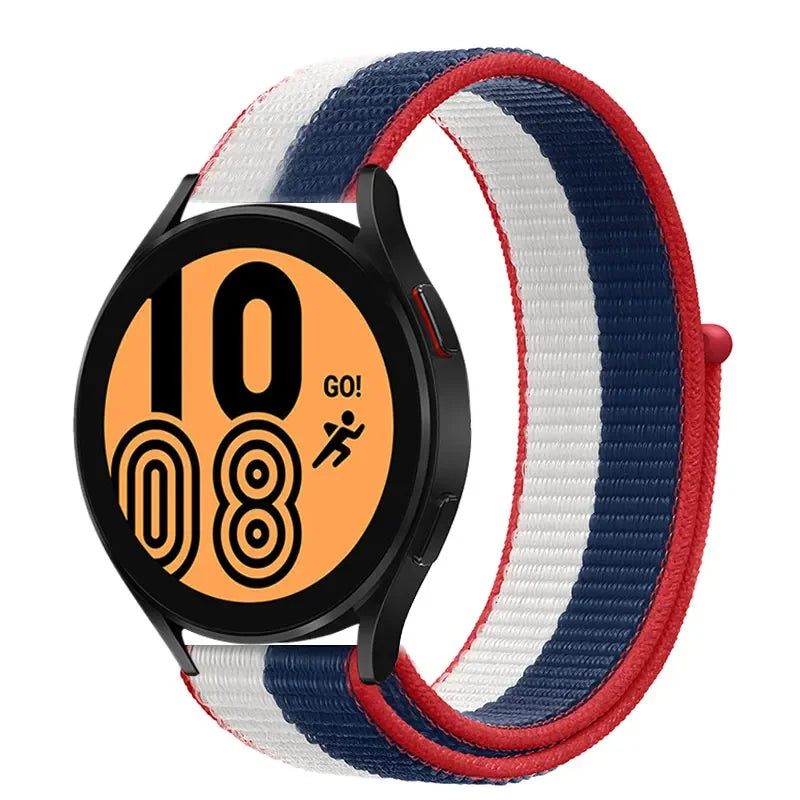 Nylonowy pasek sportowy do smartwatcha 20mm 22mm Oddychający Lekki Pasek typu Loop na nadgarstek Regulowany Trening Fitness | Sansoti