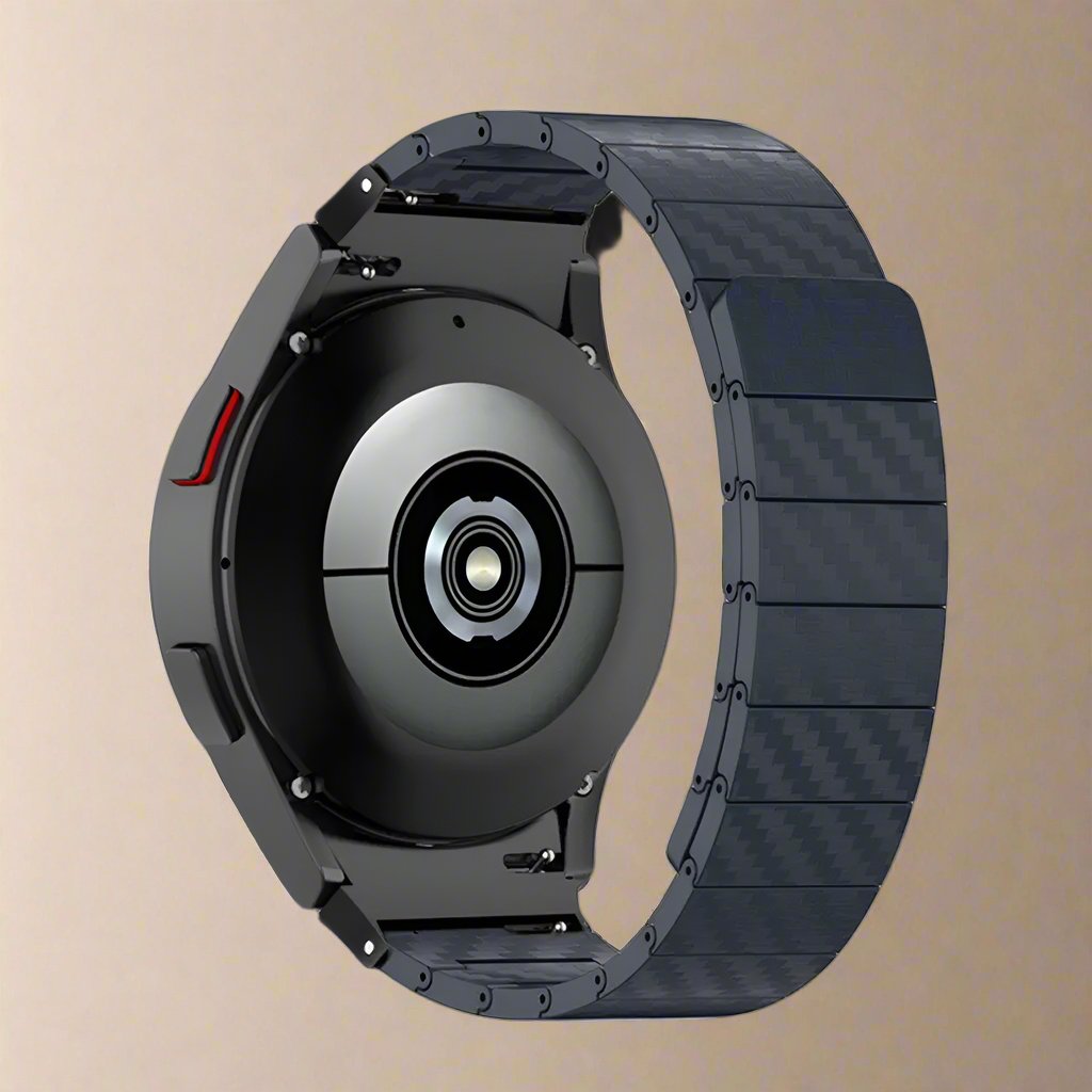 Carbon Fiber Watch Band 20mm 22mm Smartwatch Wristband Sporty Adjustable Magnetic Black Blue Breathable | Sansoti