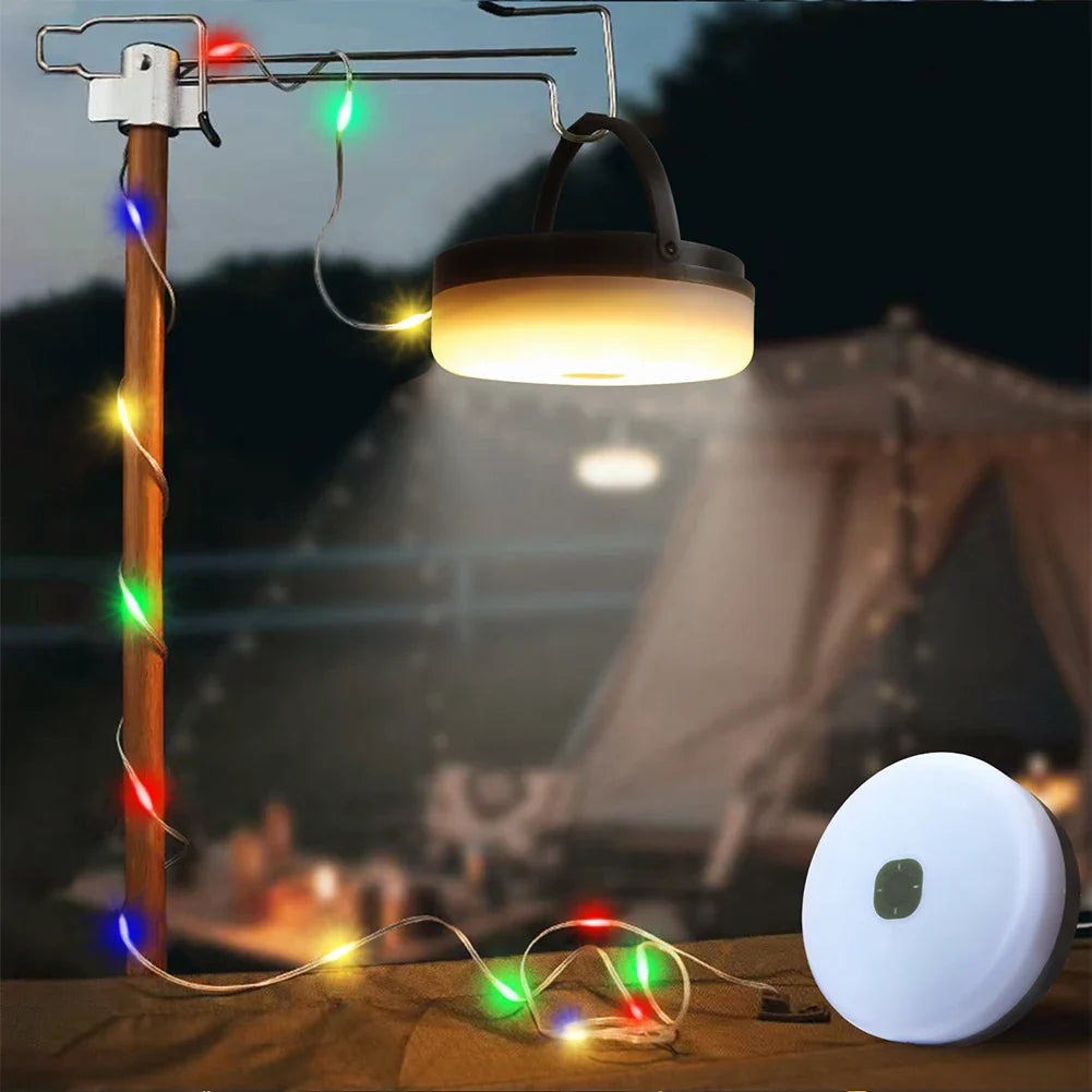 Draagbare Campinglamp met Zonne-energie en Powerbank – Waterdicht LED-Lampje met Lichtslinger voor Outdoor & Camping | Sansoti