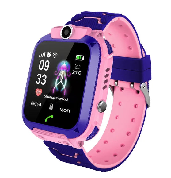 Waterdichte Kindersmartwatch met GPS-Tracking SOS-Functie en Ouderlijk Toezicht voor Android iOS Veiligheid | Sansoti