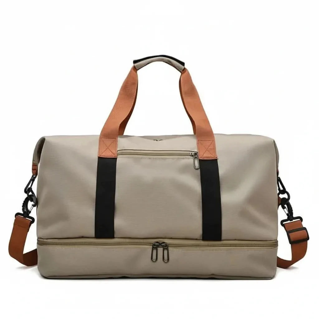 Sporttasche mit Schuhfach und Nass-Trocken-Fach, 46x25x28cm, wasserdichte Reisetasche für Fitnessstudio, Gym und Wochenendtrips | Sansoti