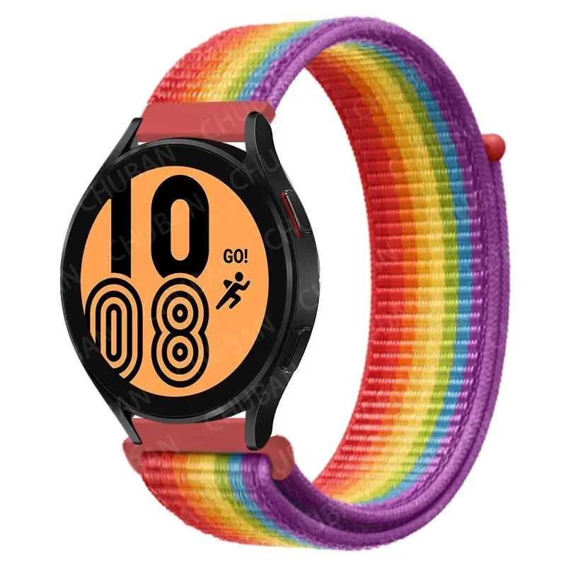 Nylonowy pasek sportowy do smartwatcha 20mm 22mm Oddychający Lekki Pasek typu Loop na nadgarstek Regulowany Trening Fitness | Sansoti
