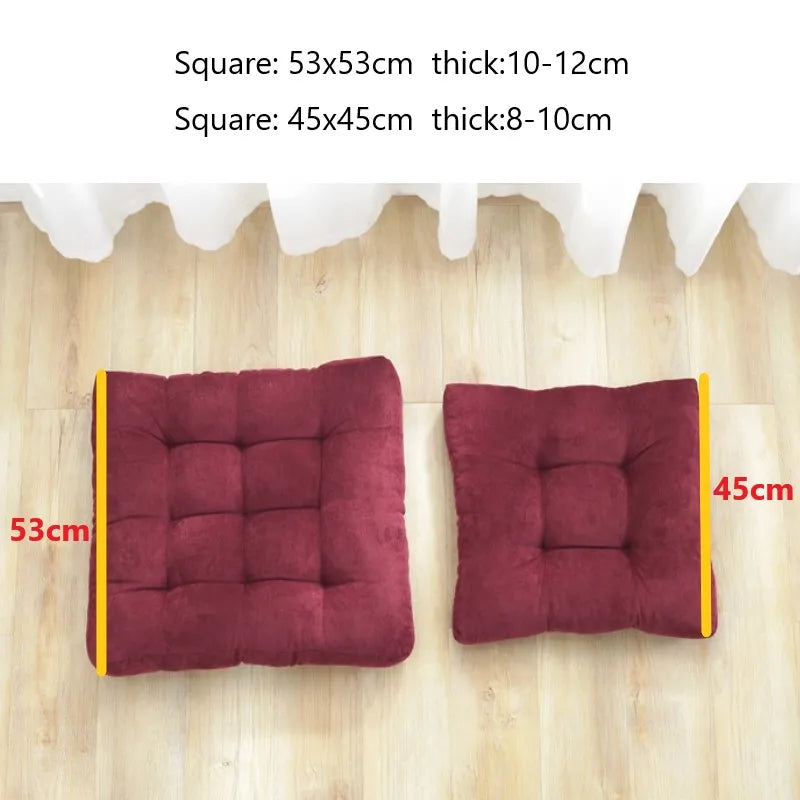 Coussin d’assise carré matelassé en polyester pour yoga, méditation, sol, balcon, détente et confort, 45cm 53cm Maison | Sansoti