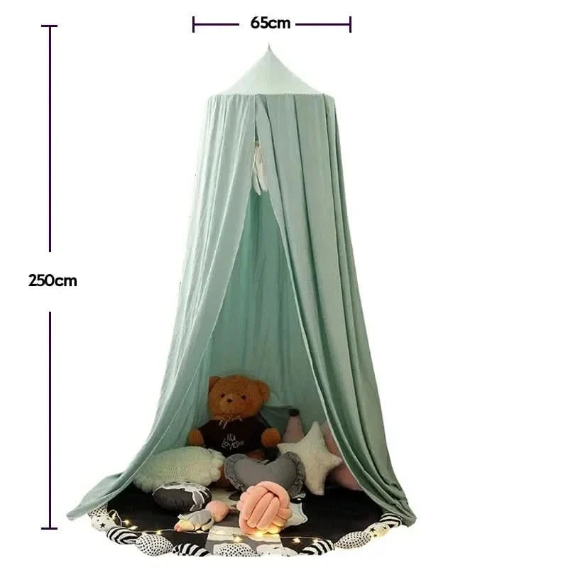 Hangende Klamboe Tent Speelhoek Kinderkamer Decoratief Baldakijn Meisjes Leeshoek Speelplekje Roze Groen | Sansoti