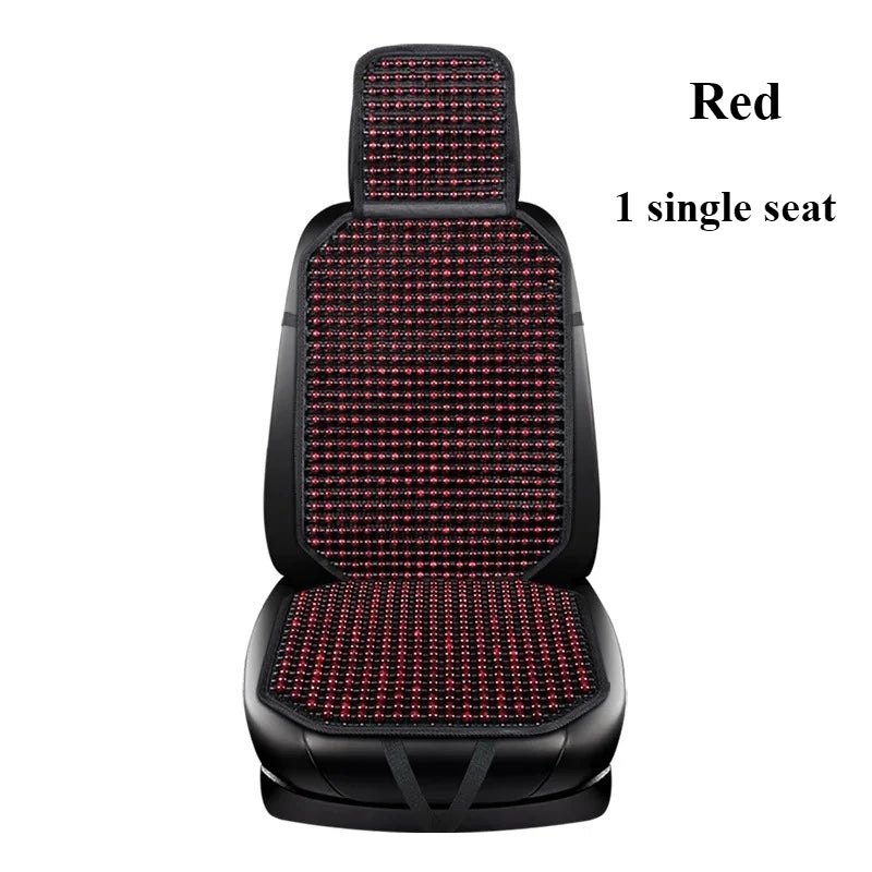 Coussin d’assise en perles de bois pour siège auto – Effet massant et respirant pour les longs trajets & une ventilation optimale | Sansoti