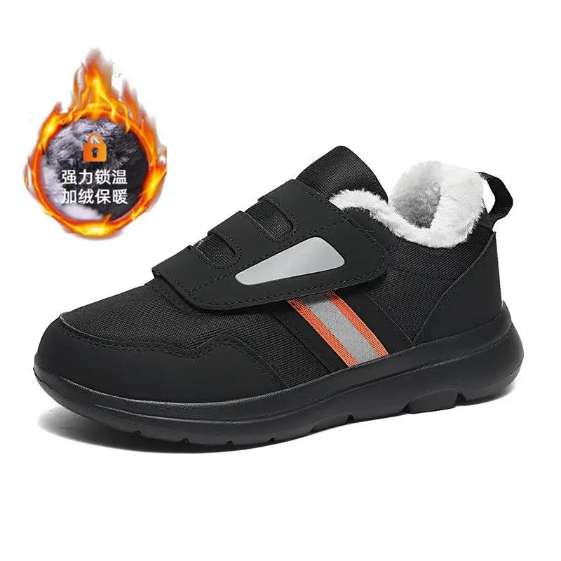 Wanderschuhe Damen Winter Verstellbarer Klettverschluss Extra breites Fußbett Stoßdämpfende Komfortschuhe | Sansoti