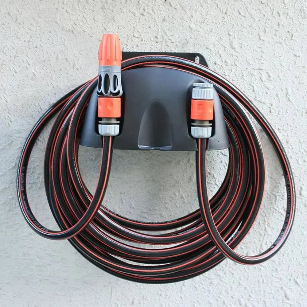 Wandhouder voor Tuinslang Zwart Kunststof 15x26x16cm Opbergsysteem | Sansoti