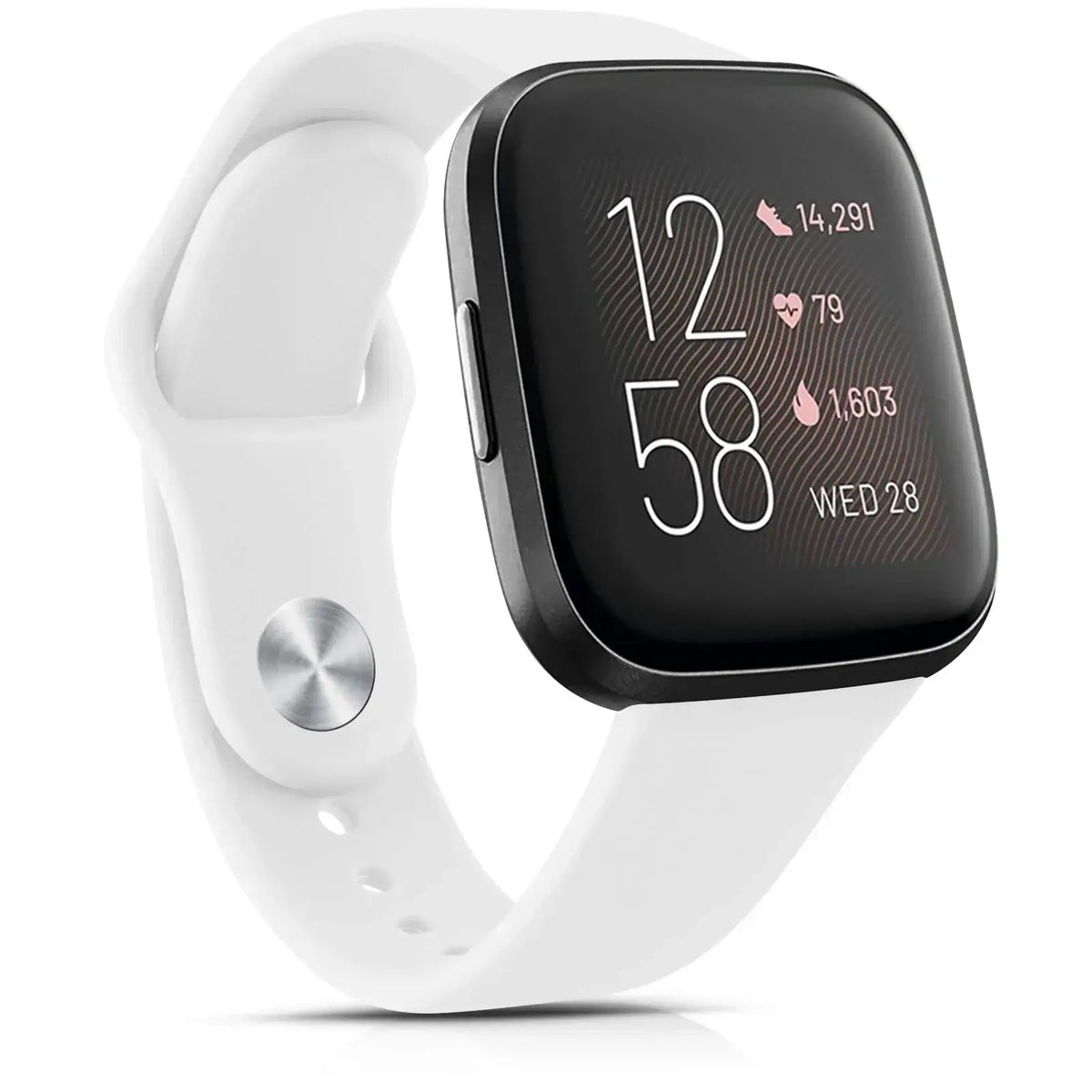 Wasserbeständiges, verstellbares Silikon-Smartwatch-Armband, Sportuhr-Armband, kompatibel mit Fitbit, aktiv | Sansoti