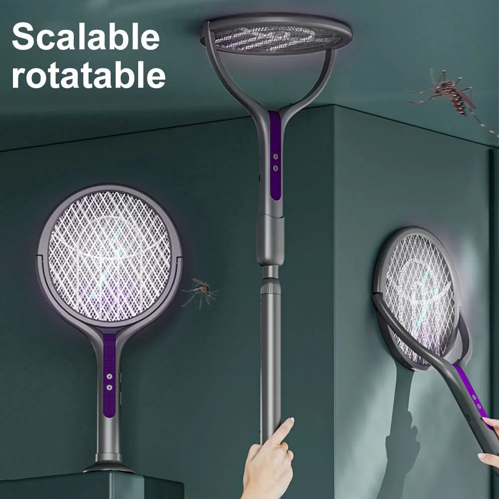 Telescopic Insect Killer with LED Light and Adjustable Head for Effective Mosquito Control Indoors and Outdoors | Sansoti