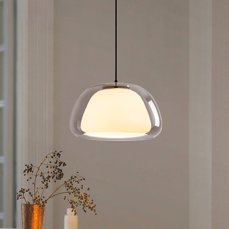 Globe Hanglamp met Gerookte Glazen Bol – Gouden, Zwarte of Transparante Afwerking | Scandinavisch Design | Sansoti