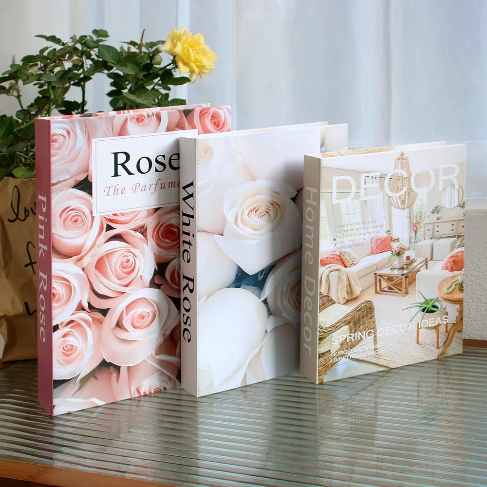 Décoration table basse Ensemble de 3 livres Design pliable Table basse style | Restfield