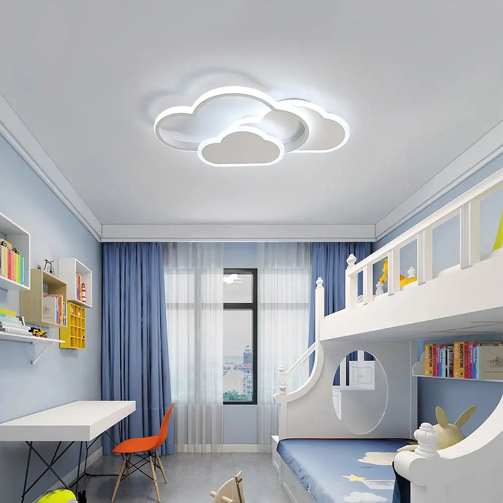 LED Kinderlampe Wolke Deckenleuchte 32W Dimmbar Acryl Fernbedienung Schlafzimmer Kinderzimmer Babyzimmer Weiß Modern 3000-6500K | Restfield