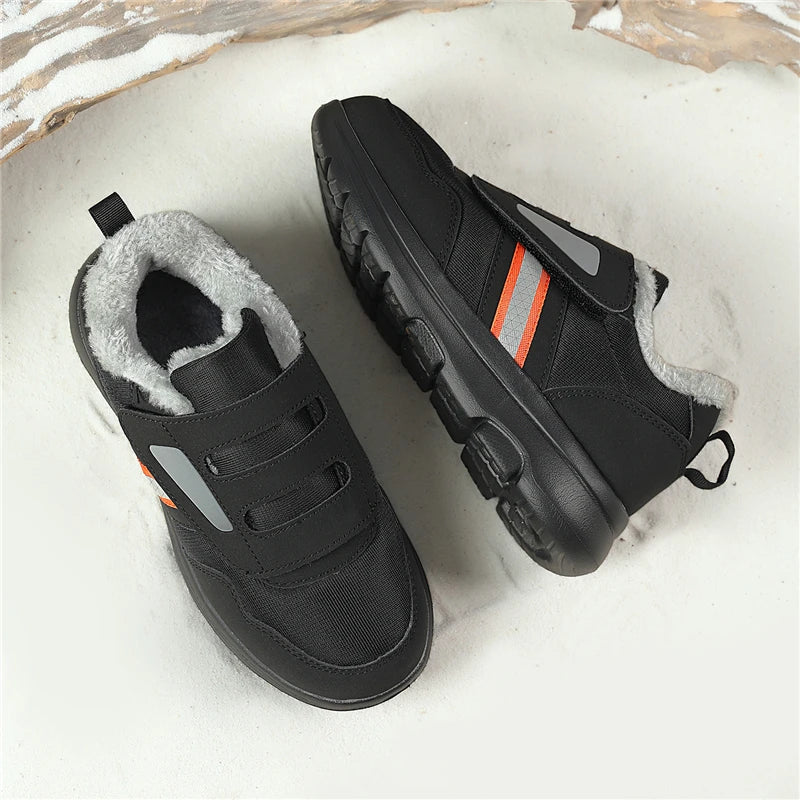 Wanderschuhe Damen Winter Verstellbarer Klettverschluss Extra breites Fußbett Stoßdämpfende Komfortschuhe | Sansoti
