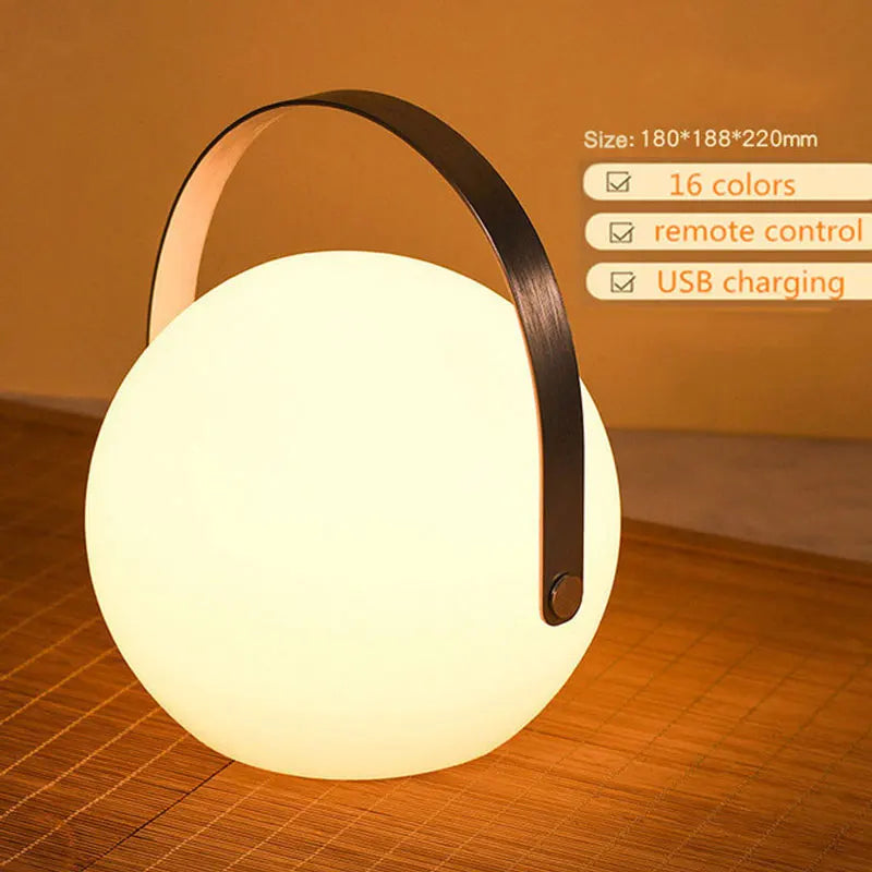 Draadloze Outdoor LED Lamp met Afstandsbediening en Timer - Waterdicht Sfeerverlichting met 8 Kleuren voor Terras en Tuin | Sansoti