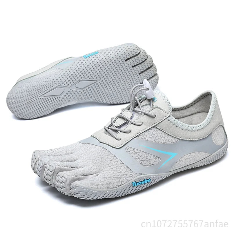 Multisport Barefoot Schoenen Unisex Mesh Zwart Grijs Blauw voor Gym Wandelen Fitness Wateractiviteiten | Sansoti