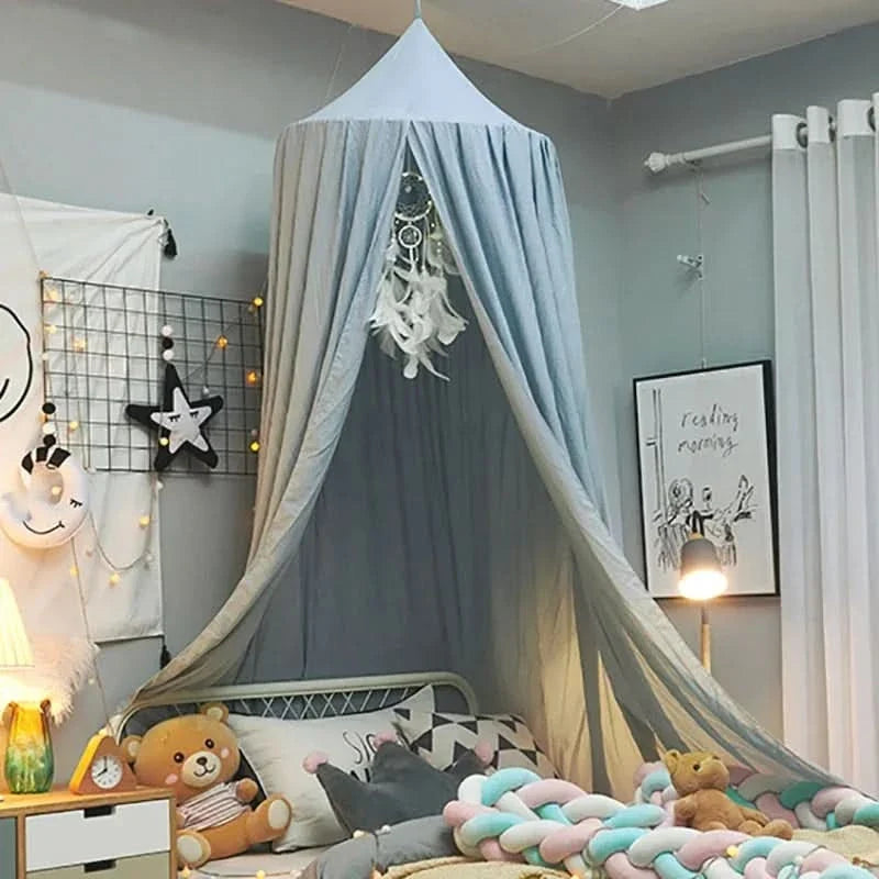 Hangende Klamboe Tent Speelhoek Kinderkamer Decoratief Baldakijn Meisjes Leeshoek Speelplekje Roze Groen | Sansoti