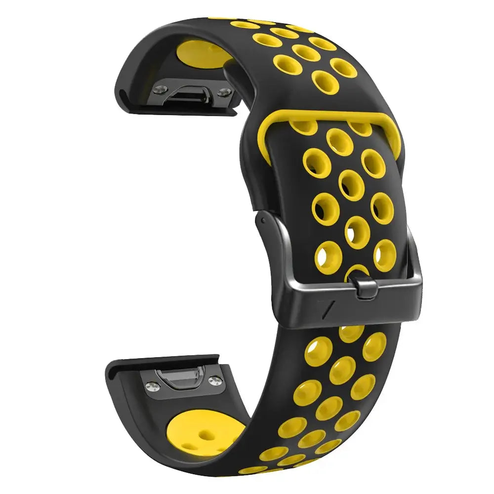 Atmungsaktives Silikonarmband für Smartwatches, QuickFit, Sportarmband, Uhrenarmband, 22 mm, 26 mm, Fitness, Training, Sport | Sansoti