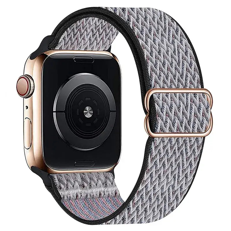 Elastisches Nylon-Smartwatch-Armband Austauschbar Komfortabel Langlebig Sportlich Aktiv | Sansoti