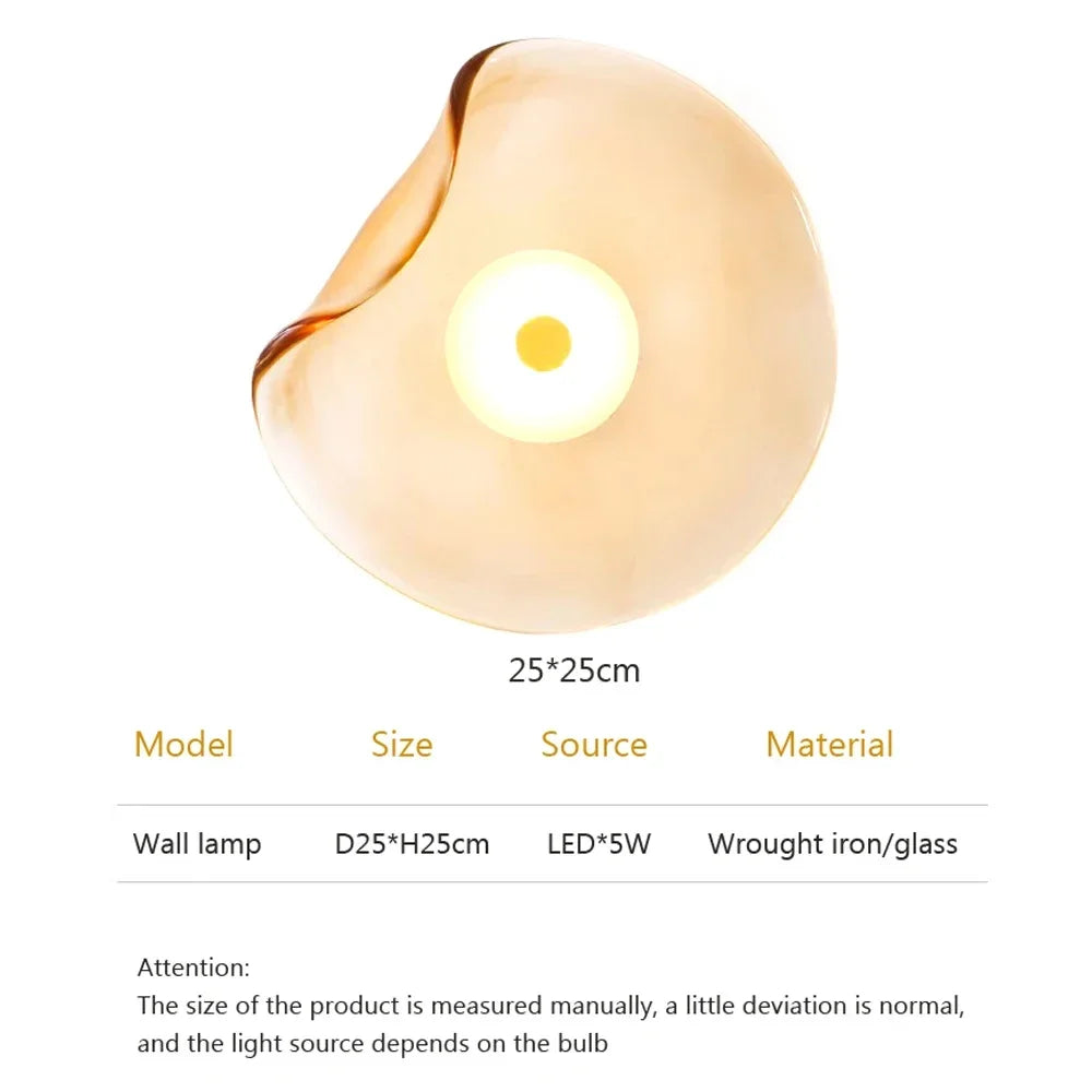 Glazen Wandlamp met LED-verlichting – Modern Design voor Interieur | Sansoti
