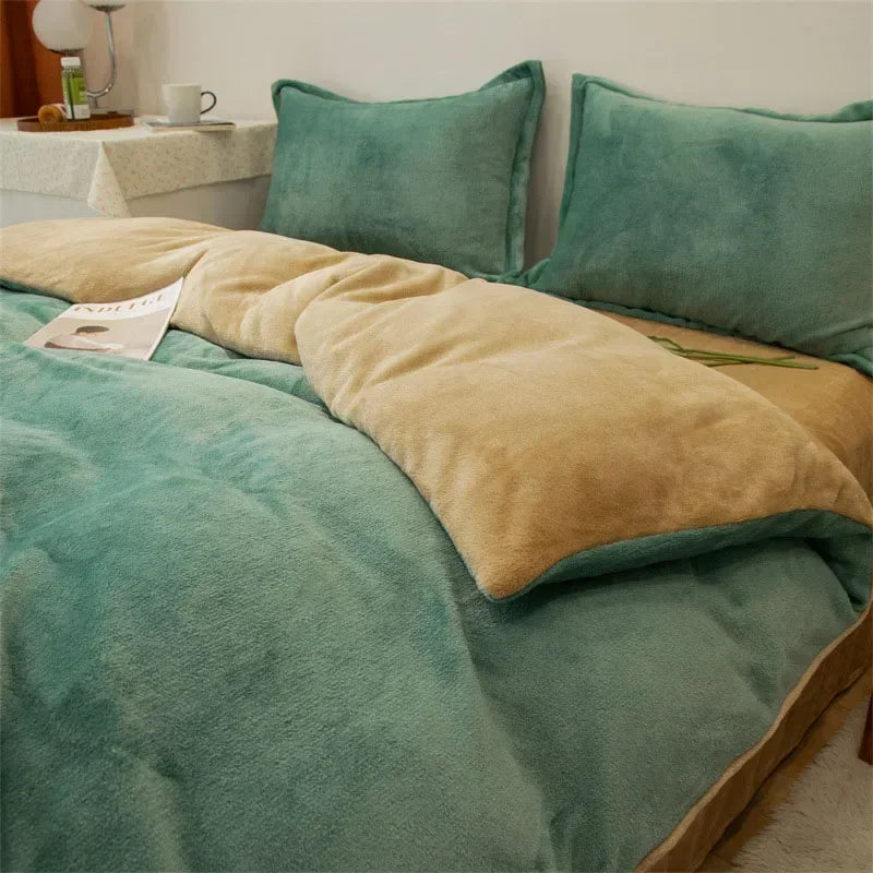 Restfield Flanell Bettbezug Grau – Extra Warm & Weich