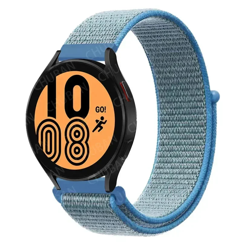 Nylonowy pasek sportowy do smartwatcha 20mm 22mm Oddychający Lekki Pasek typu Loop na nadgarstek Regulowany Trening Fitness | Sansoti