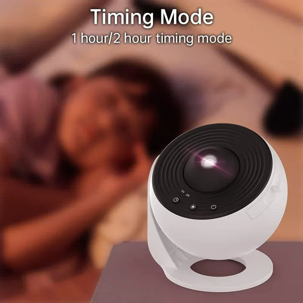 Star Projector 360° Rotatable with 13 Projection Discs Night Light Space Starry Sky Galaxy Ambient Lighting | Sansoti
