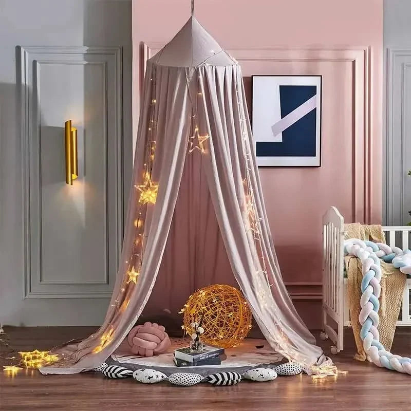 Hangende Klamboe Tent Speelhoek Kinderkamer Decoratief Baldakijn Meisjes Leeshoek Speelplekje Roze Groen | Sansoti