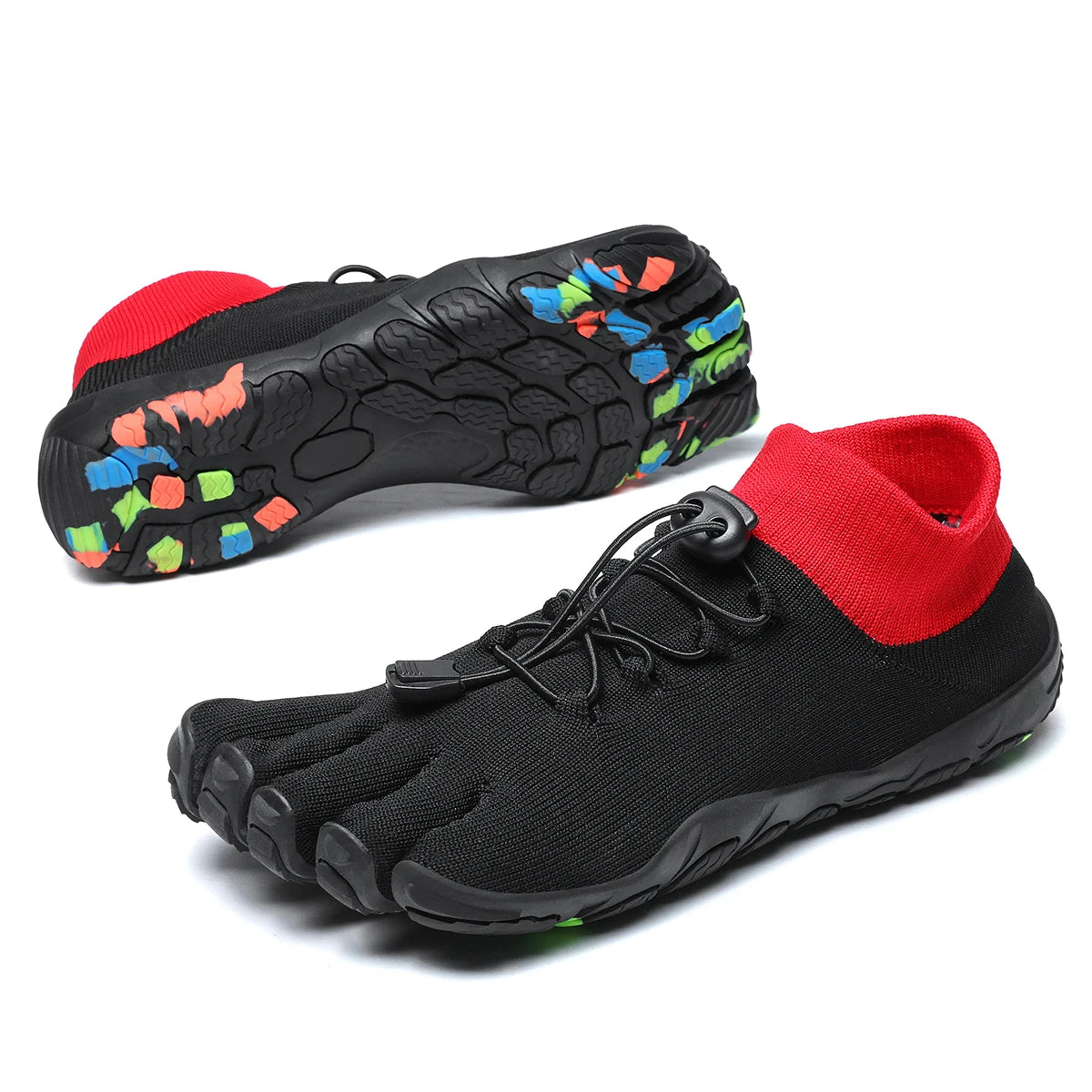 Wasserschuhe mit Zehenfächern, flexibel und griffig, für Strand, Yoga, Schwimmen, Laufen und Wassersport für Herren | Sansoti