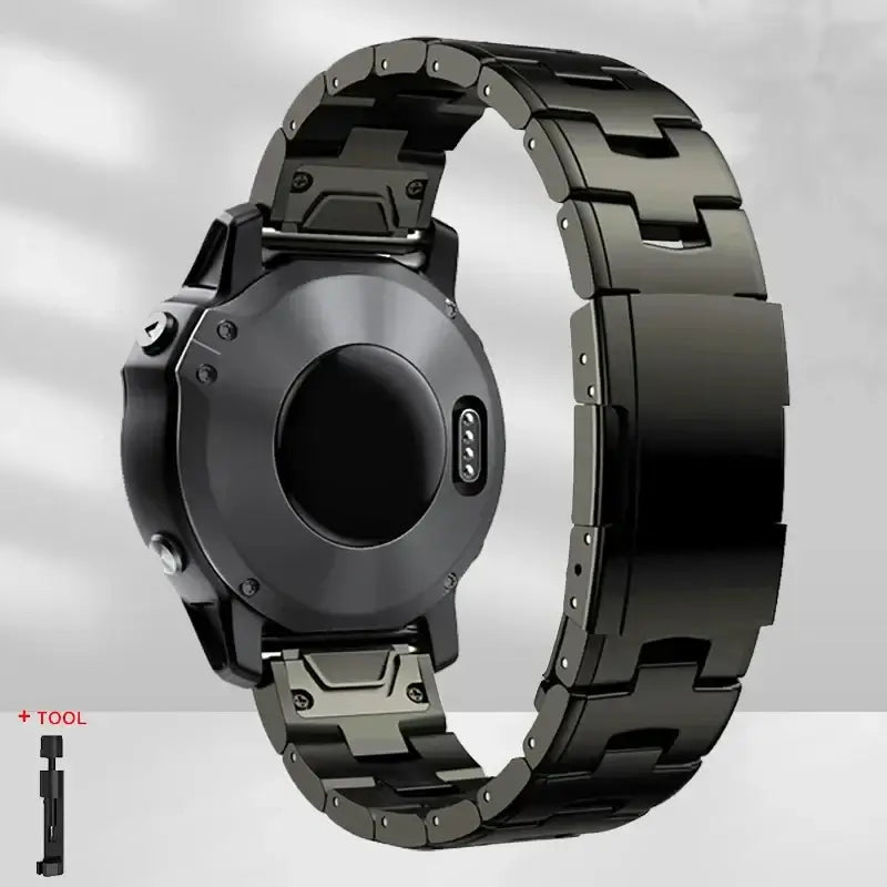 Edelstahl-Uhrenarmband mit Schnellverschluss für Smartwatch, 22 mm, 26 mm, verstellbares Metallarmband, universell | Sansoti