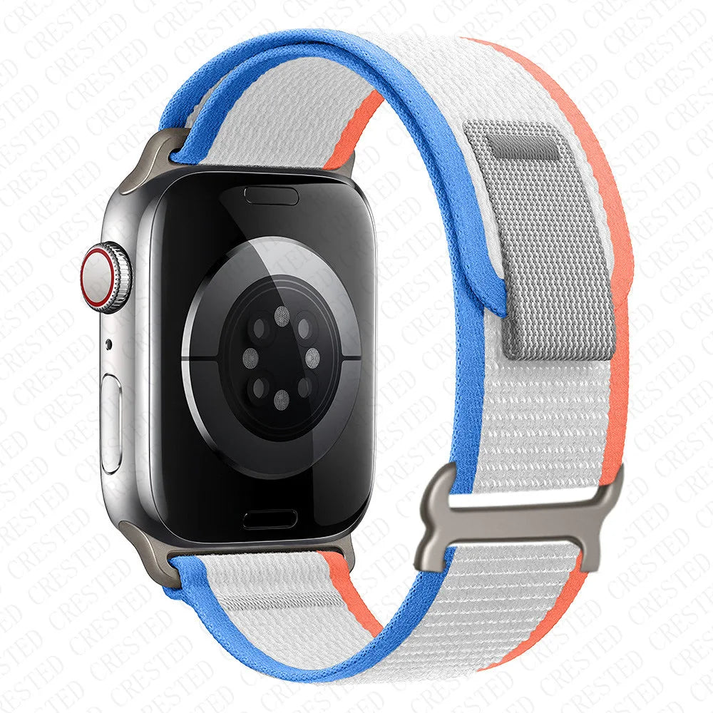 Bracelet de smartwatch en nylon Trail Loop, bracelet sport réglable avec boucle durable, bracelet multicolore pour poignet, actif | Sansoti