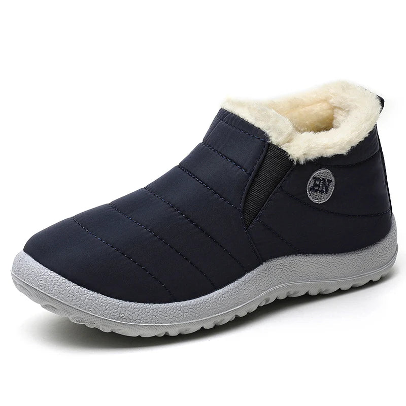 Wasserdichte Herren-Winterstiefel, gefütterte Schlupf-Sneestiefel, warmes Schuhwerk, stark isolierende Winterschuhe | Sansoti